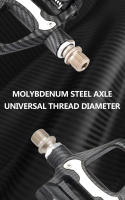 RACEWORK Plataforma De Bicicleta SPD De Fibra De Carbono Con Bloqueo Automático Tamaño 100x90mm Para Ciclismo De Carretera - details 3