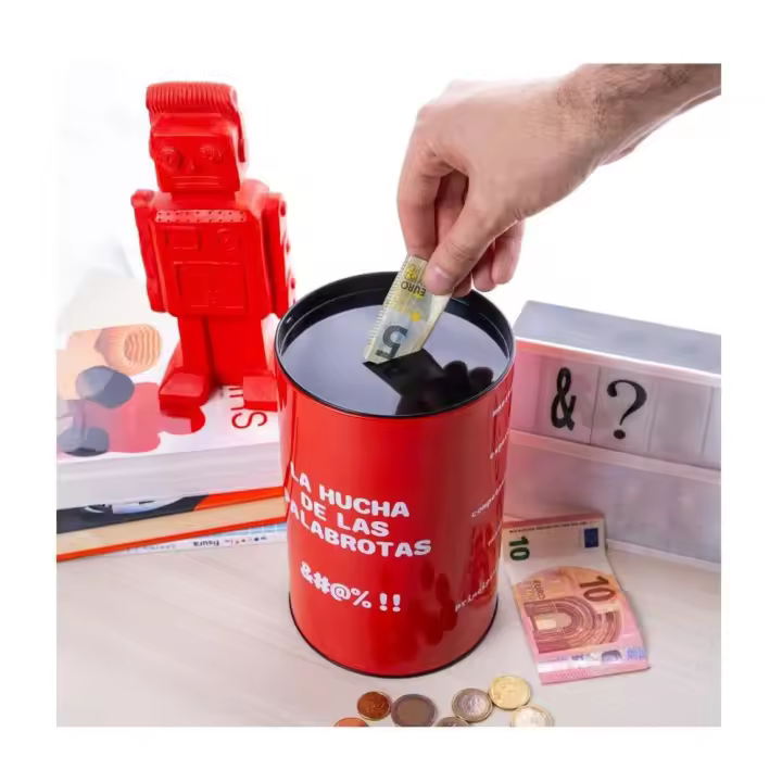 Hucha XL roja Fisura "La hucha de las palabrotas" - 1