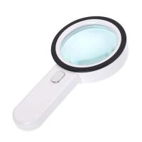 Lupa de mano 30X, Lupa with 12 Luces LED para personas mayores que Leen, observan Monedasexploran, Selllos y Mapas. - details 1