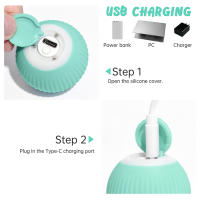 Juguete Inteligente Para Gatos Bola Automática Eléctrica Interactiva Entrenamiento Para Gatos Juguete Móvil Para Juguetear En Interiores - details 4