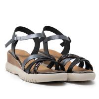 PORRONET 3156-109 Sandalias plataforma mujer 35861 25V SANDALIA TIRAS PLATAFORMA NEGRO PLOMO - details 0