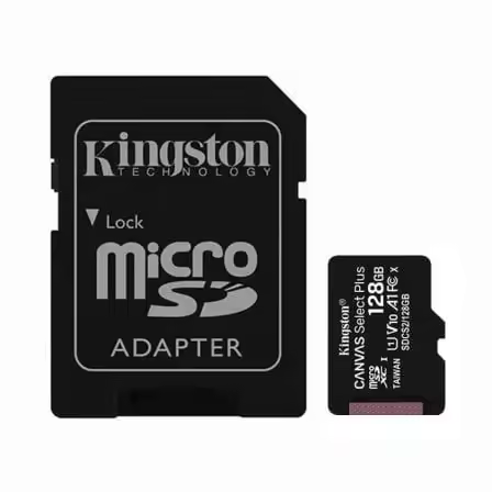 Tarjeta memoria micro secure digital sd hc 128gb kingston canvas select plus clase 10 uhs - 1 + adaptador sd - 1