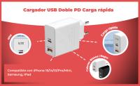 Banner - Cargador USB Doble PD carga rapida 45W