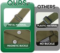Bandolera de lona de gran capacidad informal de lona con varios bolsos - details 14