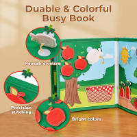 Libro Ocupado Montessori Para Bebés Educación Temprana Juguete De Actividad De Historia De Animales En La Granja Juego De Cuentos Para Motricidad Fina Y Quietud Para Niños Pequeños - details 10