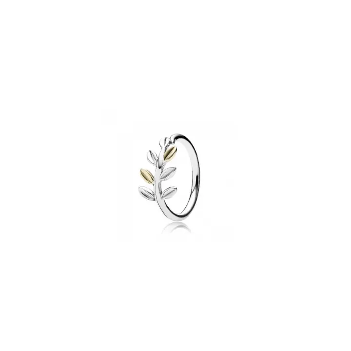 PANDORA Anillo Pandora Plata y Oro Diseño Elegante 19920-52 Joyería de Moda - 1