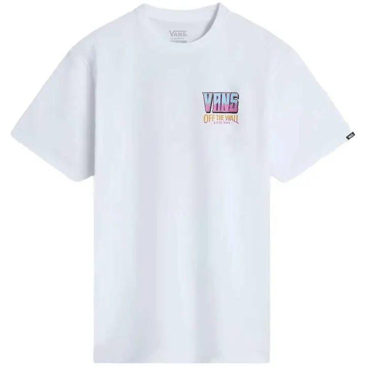 Camiseta de Manga Corta Vans Palm Cheers Classic para hombre en color blanco - 1