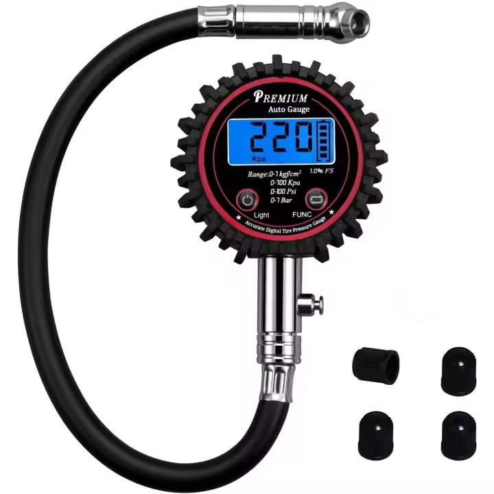 President Neumaticos de Automóviles para Bicicleta motocicleta con trucieta y Pantalla LCD retroiluminada - 1
