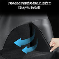 Protector De Maletero Trasero Para Tesla Model Y 2022 2023 Cubierta De TPE Superficie De Pelusa Protección De Esquinas Carrocería De Automóvil - details 2