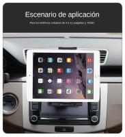 Soporte Ajustable Para Tableta En Ranura De CD De Coche XNYOCN Compatible Con iPhone 14 13 12 11 iPad pro Air Mini Y Samsung Xiaomi Para Pantallas De 4 a 12 Pulgadas - details 7