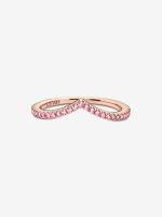 Pandora - Anillo Pandora Timeless Wish Sparkling Pink - Baño de Rose Gold de 14K - details 0