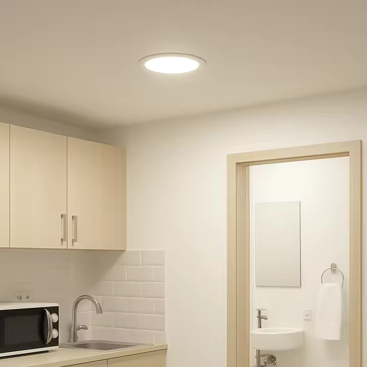 Jandei - Downlight LED 15W Marco Cuadrado Blanco de Empotrar. Ideal para Salón, Dormitorio, Pasillo, Oficina, Driver Incluido. Dimensiones 200x200mm - 1