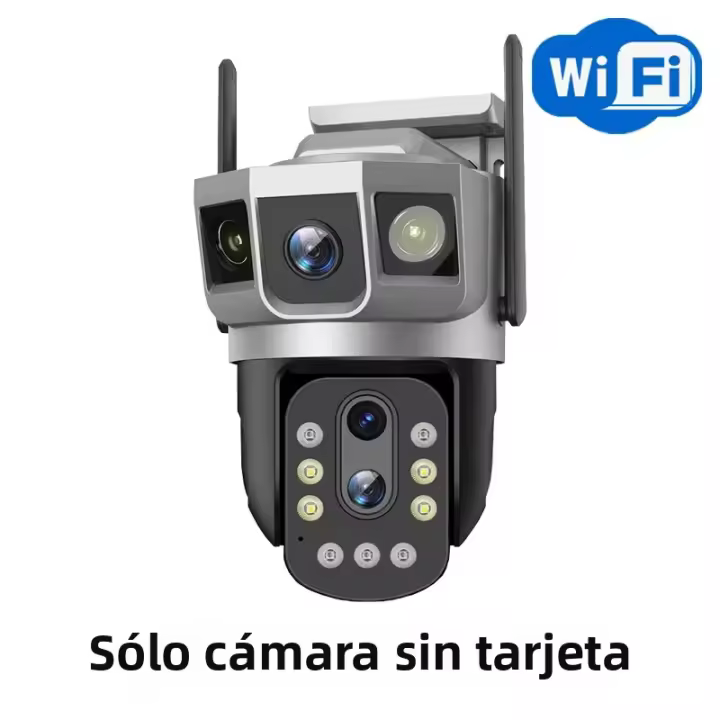 Cámara IP Inalámbrica WIFI 6K 12MP Con Lente Tríplice 10X Zoom Óptico CCTV Impermeable PTZ Seguridad Exterior Webcam Control Remoto - 1
