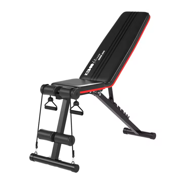 Keboo Banco de Musculación Keboo Fitness Serie 500 Ajustable con 7 Posiciones Multiejercicio 129,5x45x118 cm - 1