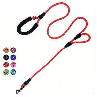 Correa De Perro 6 Pies Larga Con Doble Manija Reflector Y Padded Para Control Seguridad Entrenamiento Resistente Y Segura Para Todas Las Estaciones - details 10