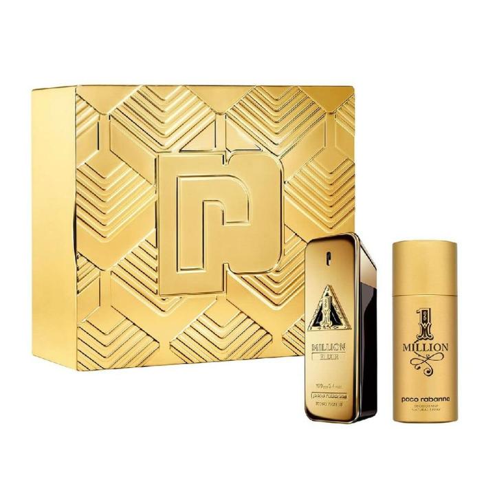 PACO 1 MILLION ELIXIR PARFUM INTENSE SET: EDP SPRAY 100ML + DEODORANT SPRAY 150ML