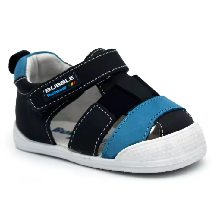 Sandalias piel respetuosas BUBBLE KIDS 1018 super flexibles con cierre de velcro. Disponible 3 colores. - 1