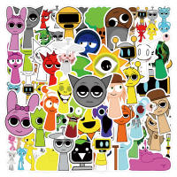 Pegatinas Incredibox Sprunki 10/30/55pcs Juego De Música Anime Resistentes Al Agua Para Niños Decoración De Laptop Moto Carrito - details 1