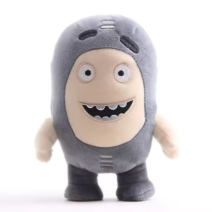 Peluche de Anime Oddbods de 24 cm con dibujos animados, juguete de peluche suave de monstruo del Tesoro de Los Soldados, Muñeco de Zeke Jeff con burbujas Fuse para regalo de niños - 1