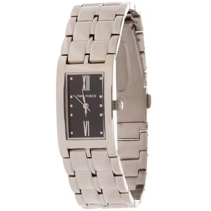 Time Force Tf3212l01m  Reloj Para Para Mujer Color Plateado - 1