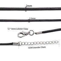 Cordón De Cuero Para Collares DIY 10 Piezas/Lote Con Hebilla De Gato 1.5/2mm Cadena De Cera Para Colgantes Y Joyería - details 2