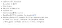 APLIQUE PARA EXTERIOR E INTERIOR 2 BOMBILLAS GU10 ACERO INOX - details 0