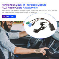 Módulo Bluetooth Para Coche Con Entrada AUX in Adaptador De Música MP3 Handsfree Mini ISO 6Pin Y Cable AUX Para Renault Megane Scenic - details 1