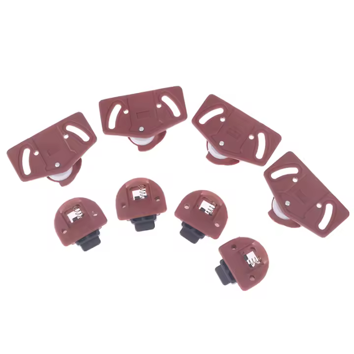 Juego De 4 Pares De Rodillos Para Puertas Sliding De Armario Kit De Panel Interior Ruedas De ABS Para Puertas Sliding De Interiores - 1