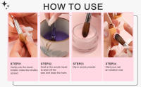 Pincel De Acrílico Kolinsky Sable Para Manicura Y Dibujo En Uñas Con Gel UV Pincel De Carving Para Polvo Y Líquido Herramienta De Arte Hot Pink - details 12