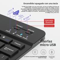 Teclado Inalámbrico Bluetooth Para Tablet Android iOS Windows Con Iluminación RGB Teclado Y Ratón Compatible Con iPad Y Teléfono Móvil - details 16