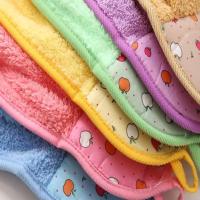 Toalla De Mano Absorbente De Velours Coral Para Baño Y Cocina Paño De Lavado Suave Con Gancho Para Colgar Kit De Suministros De Baño - details 6
