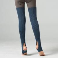 Calentadores De Piernas De Moda Calcetines Largos Sin Pies Acolchados Para Invierno Danza Yoga Baile Stockings Transpirables - details 23