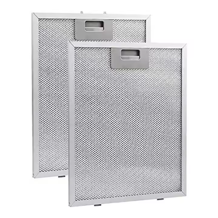 Filtro De Malla Metálica Para Extractor De Cocina Tamaño 350x285x9mm Color Plata Filtro De Aceite Para Aspiradora De Horno - 1