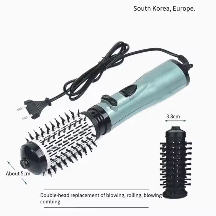 2-in-1 Hot Air Styler And Rotating Hair Dryer For Dry Hair, -Cepillo de Aire Caliente estilizador y secador, Cepillo giratorio para Salón de Belleza en casa, peine giratorio Eléctrico 2 en 1 Para Cabello rizado elegant y VIBRATING - 1