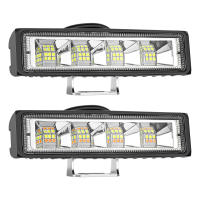 Luz DE TRABAJO LED para Automóvil, Luz de circulación Diurna recta de 24 LED, Luz Auxiliar para Maquinaria Agrícola, Luz modificada para conducción tociterro (2 piezas) - details 3