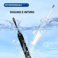Cepillo De Dientes Eléctrico Sonic Para Adultos IPX7 Impermeable Cabeza De Cepillo DuPont Recargable Por USB Limpieza De Alta Frecuencia 6 Modos De Limpieza - details 7