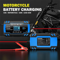 Cargador De Batería Automático FOXSUR 12V 24V Con Pantalla LCD Para Coche Motocicleta Camión Batería AGM Plomo-Acida Reparación De Pulso - details 5