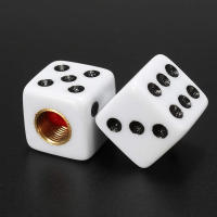 AUTCOAT 4/8Pcs Dice Tire Valve Stem Caps Universal Plásticos Cubierta Para Válvula De Neumáticos De Coche/Moto/Ciclo - details 6