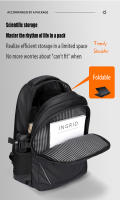 Mochila Unisex Casual De Gran Capacidad Impermeable Con Capa De Computadora Para Viajes Al Aire Libre Materiales Oxford Y Poliéster - details 12
