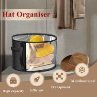 Bolsa de almacenamiento para sombreros de playa, artefacto para guardar sombreros de cubo negros - details 15