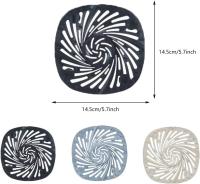 6 piezas de pelo de silicona Ter, cubierta de drenaje de ducha, alcantarillado TERS, drenaje de ducha Ter, para desagüe de ducha, trampa de pelo y suciedad, bañera, cocina, baño - details 0
