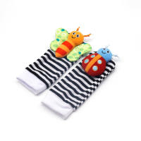 Juego De 4 Juguetes Para Bebé Rattles De Pies Y Muñecas Con Estampado De Animales Cepillo De Dientes De Bebé Para Niños Y Niñas De 0 a 12 Meses - details 4