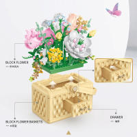 Puzzle De Solterona Rosa Azul DIY Con Más De 1000 Piezas Bloques De Construcción Manuales Para Mesa Decorativa Con Luz Juguetes De Artesanía Para Niñas - details 8