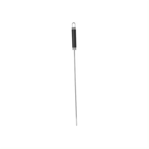 Genérico NO MARCA Conjunto de 4 Brochetas de Acero Inoxidable 46,5cm para Barbacoa - Práctico y Duradero - 1
