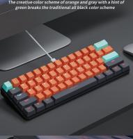 Teclado Mecánico RGB MUCAI 61 Teclas Con Cable USB Iluminación LED Para Mac Android Windows Teclado De Juego Estándar Sin Soporte Para El Codo - details 5