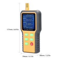 Monitor De Calidad Del Aire Portátil 5 En 1 Medidor De CO2 TVOC HCHO Con Pantalla LCD Retroiluminada Medidor De Temperatura Y Humedad - details 5