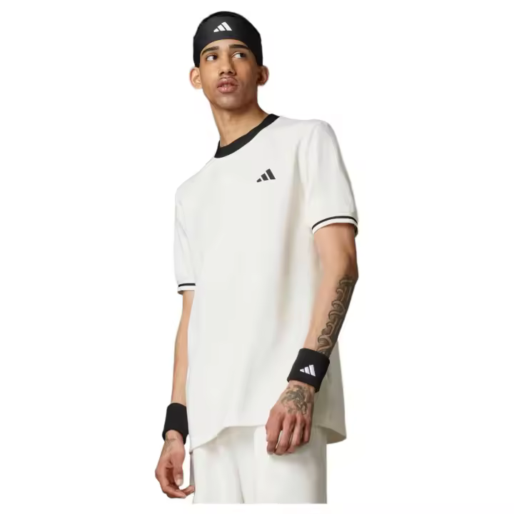 Camiseta de Manga Corta Adidas Heritage Tennis para hombre en color blanco - 1