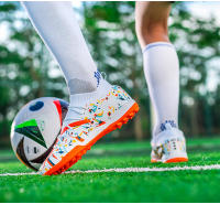 Zapatos De Fútbol FG/TF Para Hombres Y Mujeres Antideslizantes Duraderos Entrenamiento Al Aire Libre Microfibra - details 10