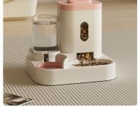 Tazón De Alimentos Y Agua Para Gatos Y Perros Con Alimentador Automático Gran Capacidad Soporte Elevado Accesorios Para Bebedero De Mascotas - details 7