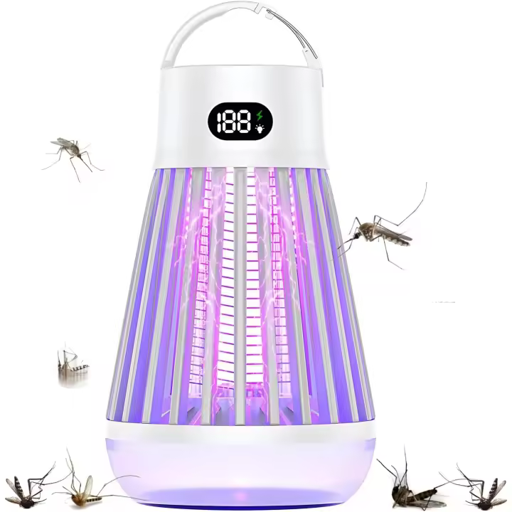 Mozz Guard Mosquito Zapper, Zapper de Insectos portáril de Nueva Generación 2024, Carga USB y bajo nivel de ruido, adecuado para interiores, Jardines domésticos, campamentos, P - 1